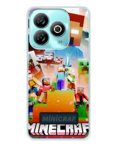 Чехол для ZTE Blade A75 с картинкой «Minecraft герои игры» Чехол для ZTE Blade A75 с картинкой «Minecraft герои игры»