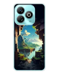 Чехол для ZTE Blade A75 с картинкой «Вид из пещеры»