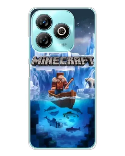 Чехол для ZTE Blade A75 с картинкой «Minecraft ледяной мир» Чехол для ZTE Blade A75 с картинкой «Minecraft ледяной мир»