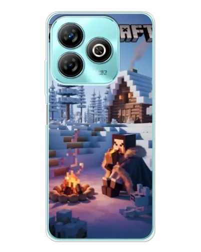 Чехол для ZTE Blade A75 с картинкой «Зимний Minecraft» Чехол для ZTE Blade A75 с картинкой «Зимний Minecraft»