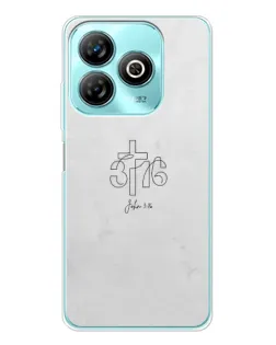 Чохол для ZTE Blade A75 з картинкою «Івана 3:16 Хрест» Чохол для ZTE Blade A75 з картинкою «Івана 3:16 Хрест»