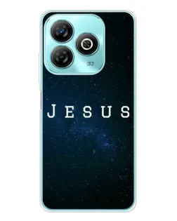 Чехол для ZTE Blade A75 с картинкой «Звездное небо Jesus»