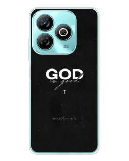 Чехол для ZTE Blade A75 с картинкой «GOD — Бог над всем»
