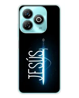 Чехол для ZTE Blade A75 с картинкой «Меч Духа Jesus»