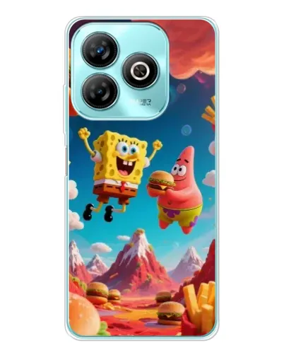Чохол для ZTE Blade A75 з картинкою «Космічний фастфуд»