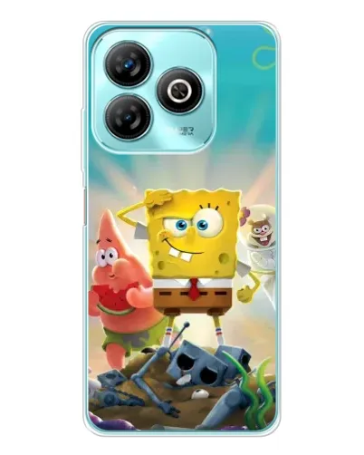 Чохол для ZTE Blade A75 з картинкою «Спанч Боб переможець»