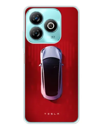 Чохол для ZTE Blade A75 з картинкою «Tesla Top View»