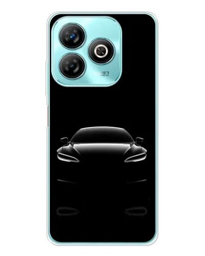 Чохол для ZTE Blade A75 з картинкою «Силует Tesla Night»