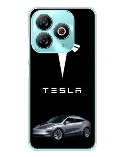 Чохол для ZTE Blade A75 з картинкою «Tesla Model Y»