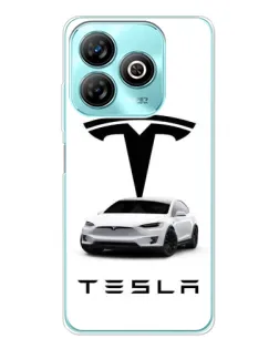 Чохол для ZTE Blade A75 з картинкою «Tesla White Style»