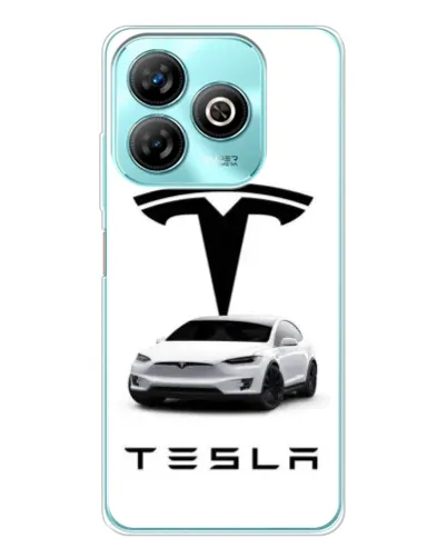 Чохол для ZTE Blade A75 з картинкою «Tesla White Style»