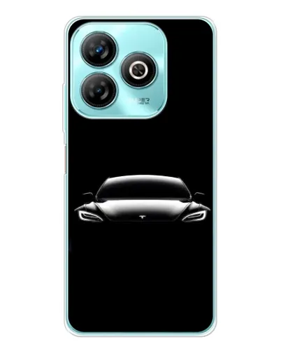 Чохол для ZTE Blade A75 з картинкою «Фари Tesla Night»