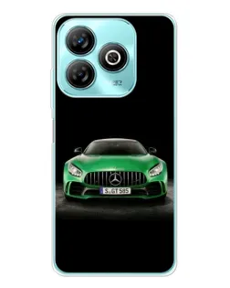 Чохол для ZTE Blade A75 з картинкою «Mercedes — неоновий лого»