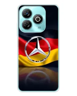 Чохол для ZTE Blade A75 з картинкою «Mercedes — прапор Німеччини»