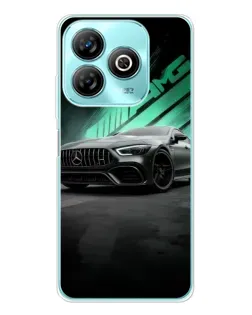 Чохол для ZTE Blade A75 з картинкою «Темний Mercedes AMG»