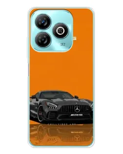 Чохол для ZTE Blade A75 з картинкою «Помаранчевий Mercedes AMG»