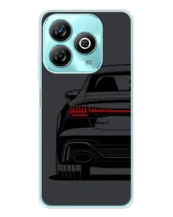 Чохол для ZTE Blade A75 з картинкою «Задня частина Audi — арт»