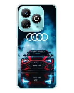 Чохол для ZTE Blade A75 з картинкою «Audi Sport — неон»