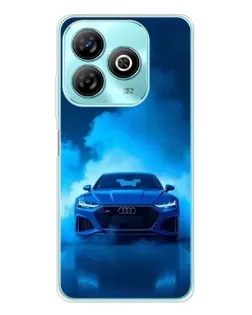 Чохол для ZTE Blade A75 з картинкою «Audi — блакитна енергія»