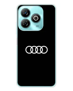 Чохол для ZTE Blade A75 з картинкою «Audi White Logo»