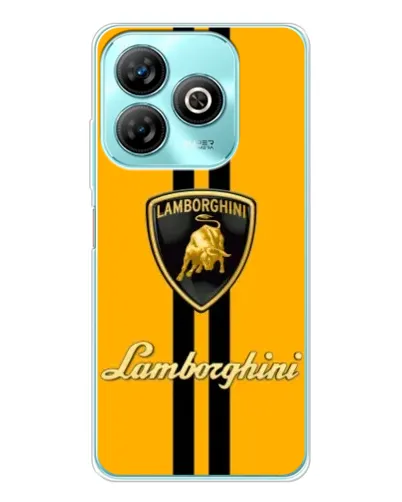 Чохол для ZTE Blade A75 з картинкою «Lamborghini Stripe жовтий»