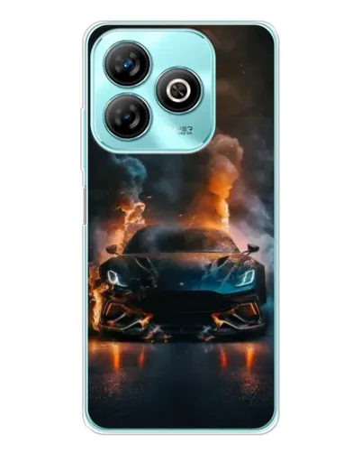 Чохол для ZTE Blade A75 з картинкою «Lamborghini димна естетика»