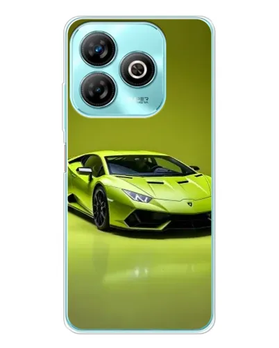 Чохол для ZTE Blade A75 з картинкою «Салатовий Lamborghini Huracan»