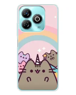 Чохол для ZTE Blade A75 з картинкою «Єдиноріг Pusheen»