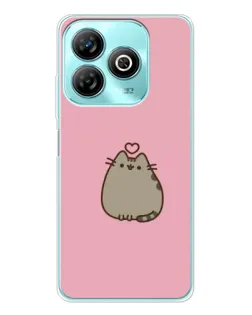 Чохол для ZTE Blade A75 з картинкою «Pusheen серце»