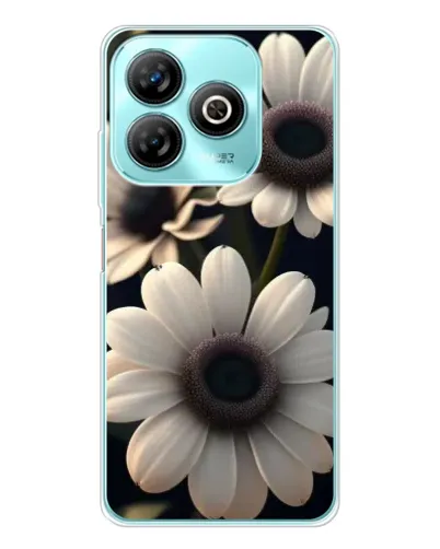 Чохол для ZTE Blade A75 з картинкою «Білі маргаритки макро»