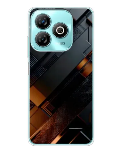 Чохол для ZTE Blade A75 з картинкою «Чорні геометричні блоки» Чохол для ZTE Blade A75 з картинкою «Чорні геометричні блоки»