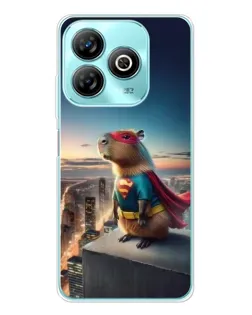 Чохол для ZTE Blade A75 з картинкою «Капі-мен супергерой»