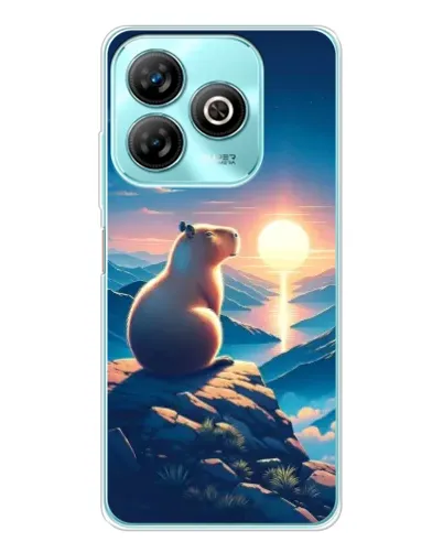 Чохол для ZTE Blade A75 з картинкою «Захід сонця з капібарою» Чохол для ZTE Blade A75 з картинкою «Захід сонця з капібарою»