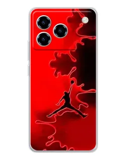 Чехол для ZTE Blade A76 с картинкой «Jordan Red Smoke»