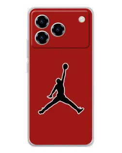 Чехол для ZTE Blade A76 с картинкой «Jordan Red Back»