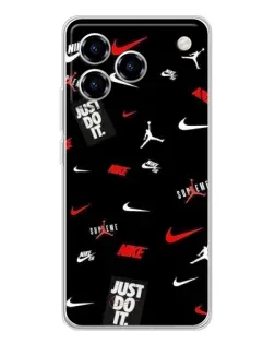 Чехол для ZTE Blade A76 с картинкой «Nike Mix Pattern»