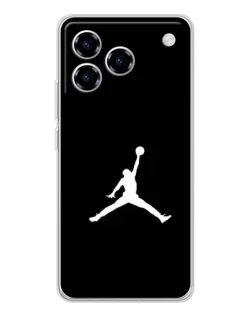 Чехол для ZTE Blade A76 с картинкой «Jordan Silhouette»