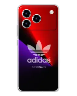 Чохол для ZTE Blade A76 з картинкою «Adidas Red Neon»
