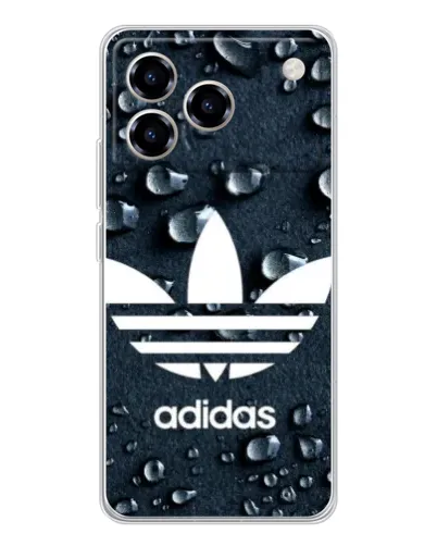 Чехол для ZTE Blade A76 с картинкой «Adidas Trefoil Blue»