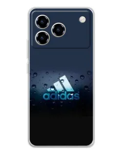 Чехол для ZTE Blade A76 с картинкой «Adidas Water Drops»