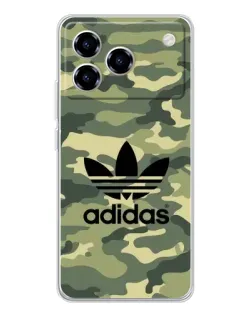 Чехол для ZTE Blade A76 с картинкой «Милитари стиль Adidas»