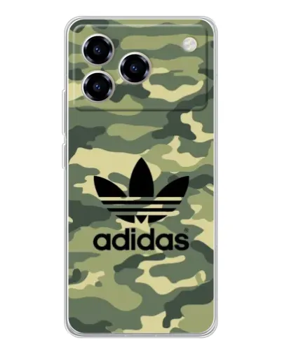 Чехол для ZTE Blade A76 с картинкой «Милитари стиль Adidas»
