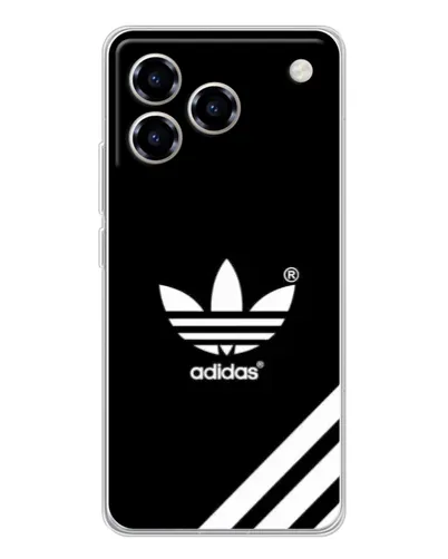 Чехол для ZTE Blade A76 с картинкой «Adidas с диагональными полосами»