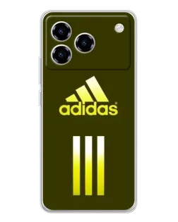 Чехол для ZTE Blade A76 с картинкой «Оливковый градиент Adidas»