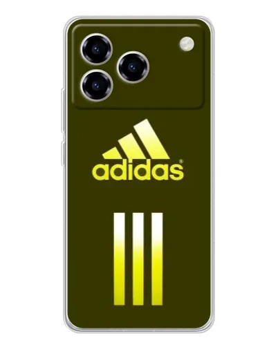 Чехол для ZTE Blade A76 с картинкой «Оливковый градиент Adidas»