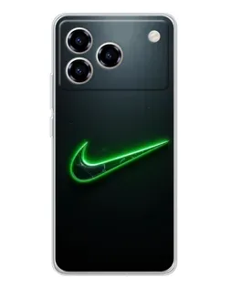 Чохол для ZTE Blade A76 з картинкою «Неоновий контур Nike»
