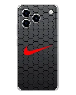 Чохол для ZTE Blade A76 з картинкою «Nike — карбонова сітка» Чохол для ZTE Blade A76 з картинкою «Nike — карбонова сітка»