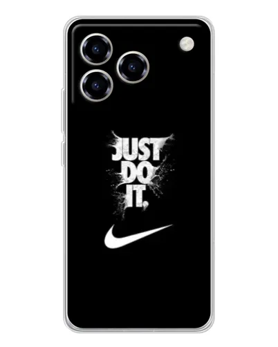 Чехол для ZTE Blade A76 с картинкой «Текстовый принт Nike»