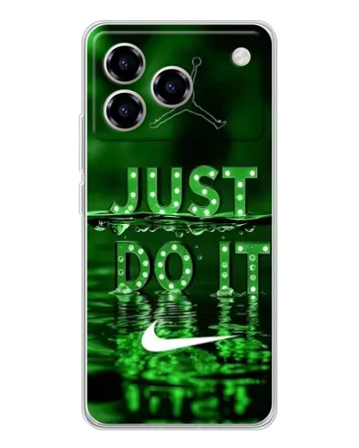 Чехол для ZTE Blade A76 с картинкой «Зеленый неоновый Nike»