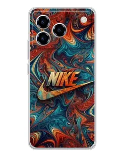Чехол для ZTE Blade A76 с картинкой «Nike в абстракции»
